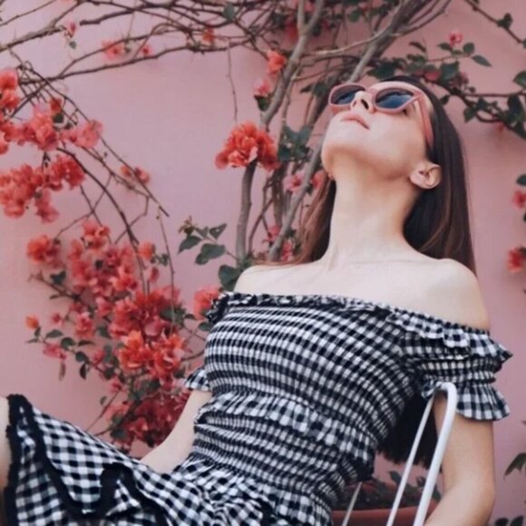 ๐NWT Anthropologie Moon River Gingham Top // Size M // Rare/Hard to Find! ๐ - Picture 3 of 7